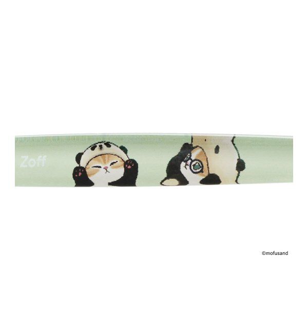  「Zoff｜mofusand ウェリントン型 メガネ | モフサンド [CASUALモデル] 伊達・度付き眼鏡  レンズ交換券付」|メガネ|