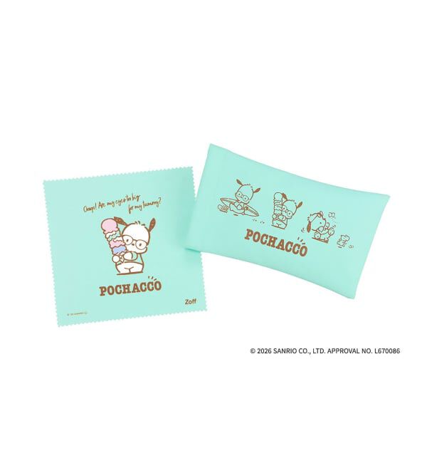  「Zoff｜POCHACCO ボストン型 メガネ | ラバーテンプル ズレ落ち防止 キッズ 子供用 小さめ レンズ交換券付」|メガネ|