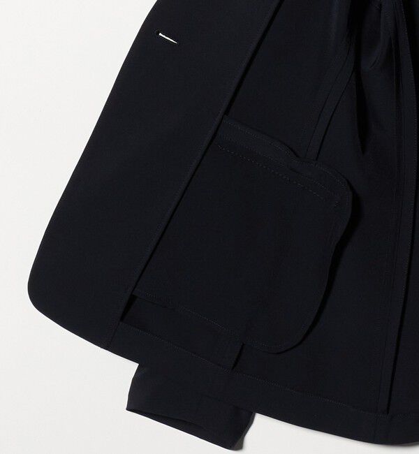 UNITED ARROWS「FEEL CLEAN Vノーカラー ジャケット ‐防シワ ストレッチ UVカット‐」|ノーカラージャケット|