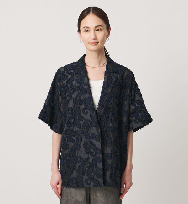UNITED ARROWS「カット ジャガード ジャケット ‐ウォッシャブル‐」|テーラードジャケット|