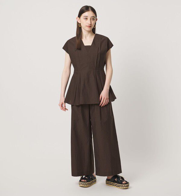 UNITED ARROWS「MANTECO POP フレンチスリーブ ブラウス」|シャツ・ブラウス|