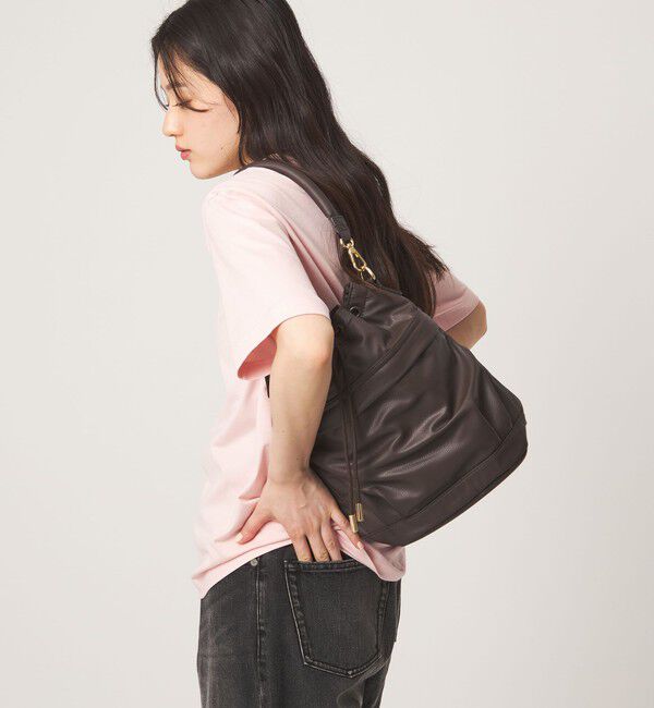 UNITED ARROWS green label relaxing「【WEB限定】＜PARTE＞ポケットドロスト バッグ  はっ水」|ショルダー・メッセンジャー|
