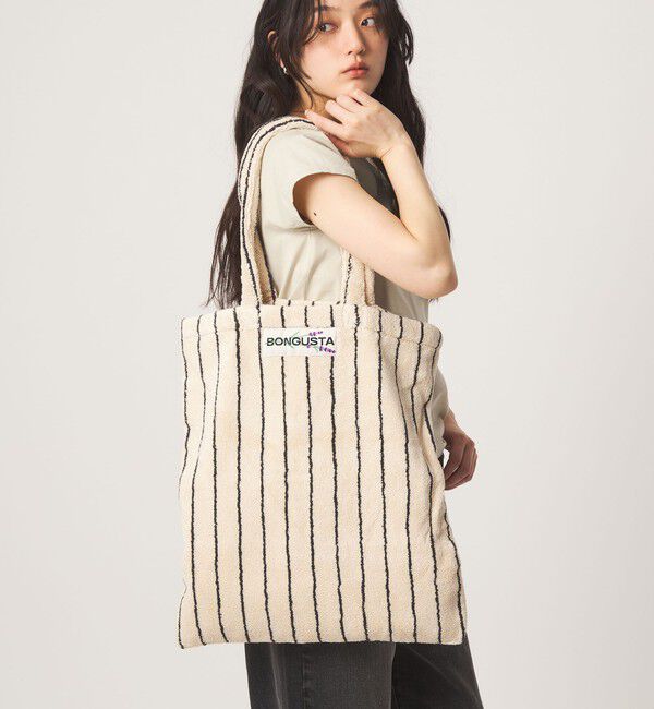 UNITED ARROWS green label relaxing「＜BONGUSTA＞トートバッグ（ストライプ）」|トートバッグ|CREAM