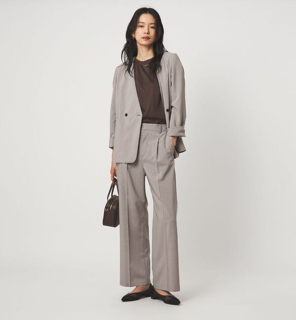 UNITED ARROWS green label relaxing「［size SHORT/TALLあり］トリアセ ノーラペル ジャケット 」|ノーカラージャケット|