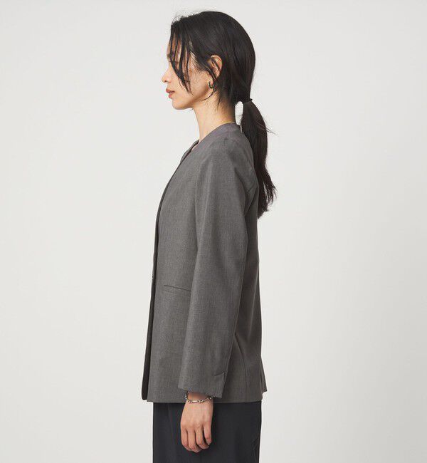 UNITED ARROWS green label relaxing「［size SHORT/TALLあり］トリアセ ノーラペル ジャケット 」|ノーカラージャケット|