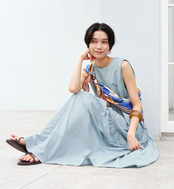 UNITED ARROWS green label relaxing「［size SHORTあり］カット ティアード ワンピース」|ワンピース|