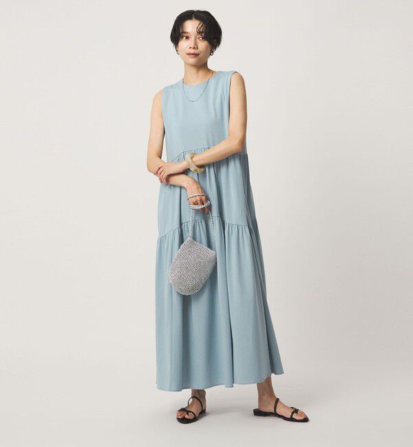 UNITED ARROWS green label relaxing「［size SHORTあり］カット ティアード ワンピース」|ワンピース|