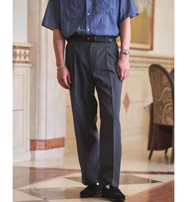 UNITED ARROWS green label relaxing「ボイル メッシュ ワイド 1P パンツ W4 -吸水速乾-」|その他|
