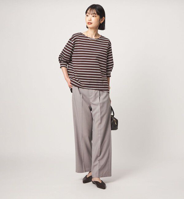 UNITED ARROWS green label relaxing「フォルム スリーブ ボーダー Tシャツ」|Tシャツ・カットソー|