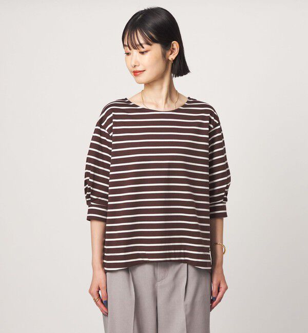 UNITED ARROWS green label relaxing「フォルム スリーブ ボーダー Tシャツ」|Tシャツ・カットソー|