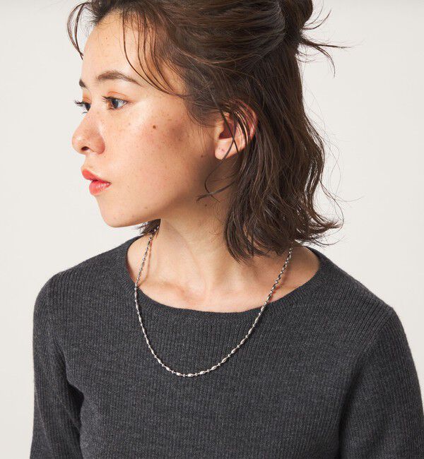 UNITED ARROWS green label relaxing「デコボコボール マンテル ネックレス」|ネックレス|SILVER