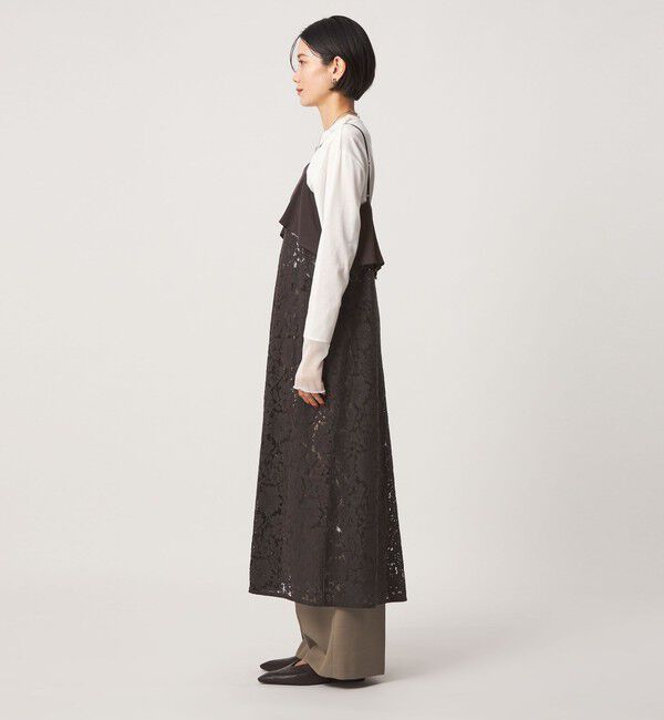 UNITED ARROWS green label relaxing「レース レイヤード キャミソール ワンピース」|ワンピース|
