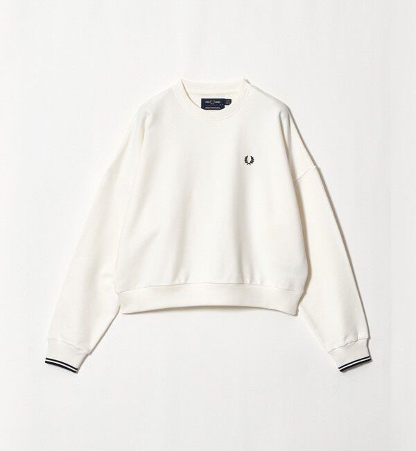 UNITED ARROWS green label relaxing「【別注】＜FRED PERRY＞クルーネック ショート スウェット」|スウェット・ジャージ|OFF WHITE