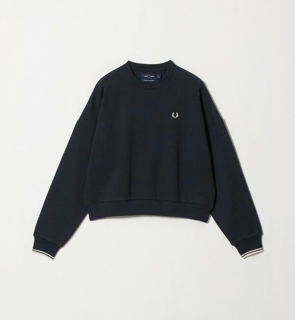 UNITED ARROWS green label relaxing「【別注】＜FRED PERRY＞クルーネック ショート スウェット」|スウェット・ジャージ|NAVY