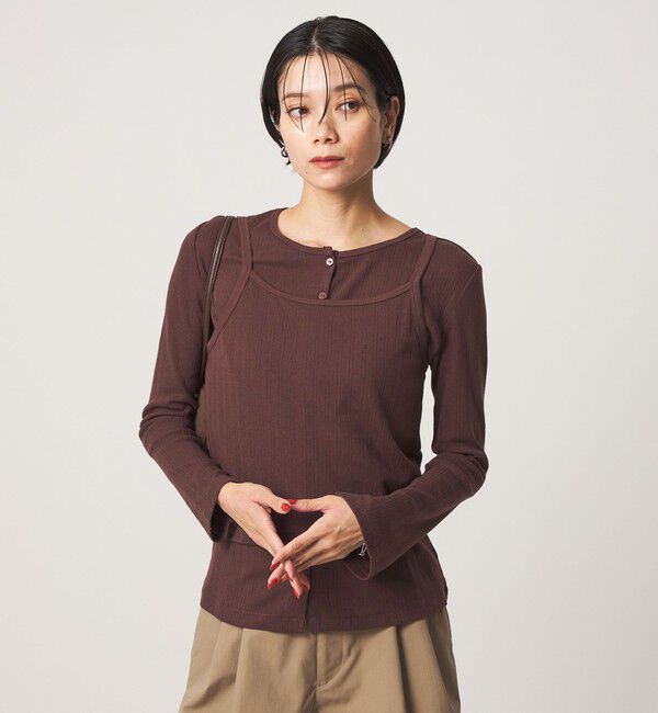 UNITED ARROWS green label relaxing「【別注】＜Healthknit＞レイヤード プルオーバーカットソー」|Tシャツ・カットソー|