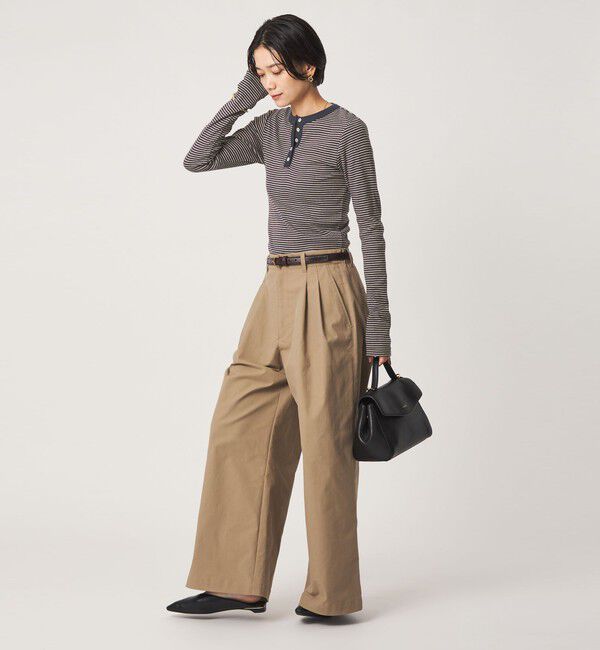 UNITED ARROWS green label relaxing「【別注】＜Robert P. Miller＞ ヘンリーネック ロングスリーブ カットソー」|Tシャツ・カットソー|