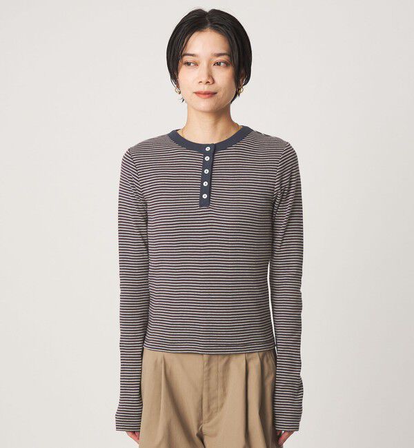 UNITED ARROWS green label relaxing「【別注】＜Robert P. Miller＞ ヘンリーネック ロングスリーブ カットソー」|Tシャツ・カットソー|