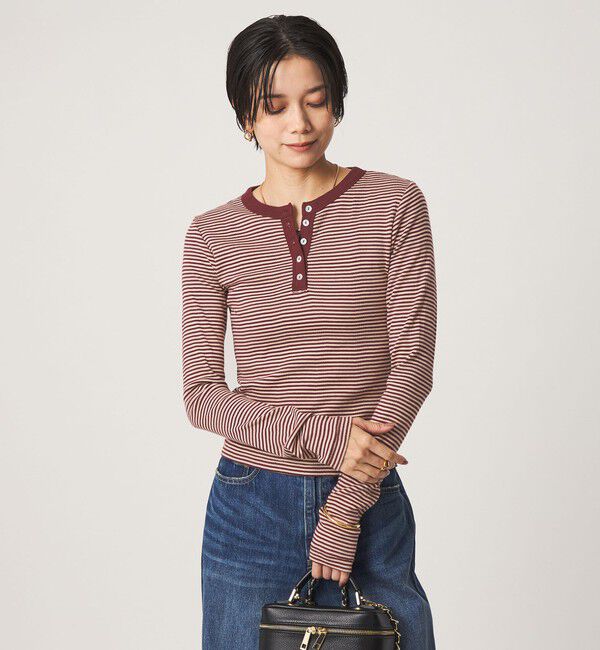 UNITED ARROWS green label relaxing「【別注】＜Robert P. Miller＞ ヘンリーネック ロングスリーブ カットソー」|Tシャツ・カットソー|