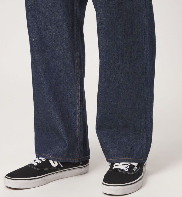 UNITED ARROWS green label relaxing「FINE BASIC スライバー デニム ワイド パンツ」|デニム|