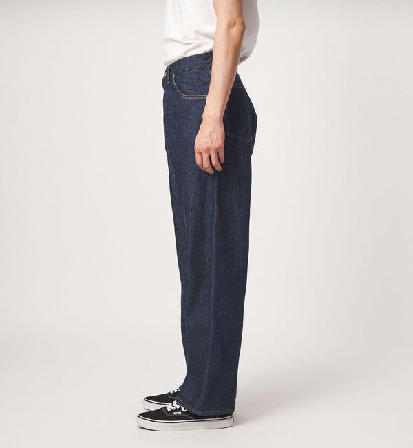 UNITED ARROWS green label relaxing「FINE BASIC スライバー デニム ワイド パンツ」|デニム|
