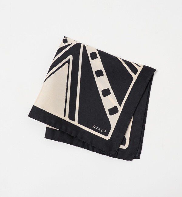 UNITED ARROWS green label relaxing「＜Bleck＞ジオメトリック ポケットチーフ」|その他|BLACK