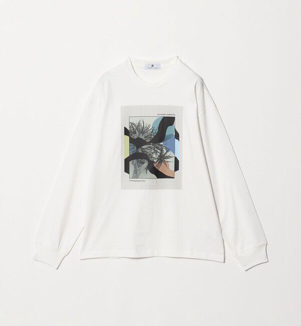 UNITED ARROWS green label relaxing「＜Phospho Graphica＞グラフィック 長袖 Tシャツ カットソー」|Tシャツ・カットソー|WHITE