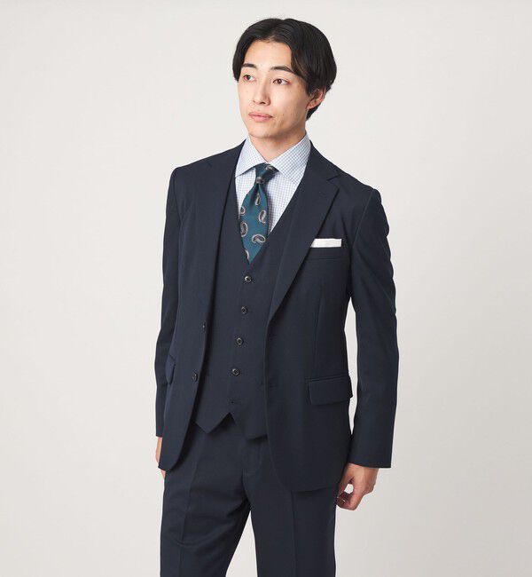 UNITED ARROWS green label relaxing「A+ TWPU サージ スリム 5B セットアップベスト」|スーツ|