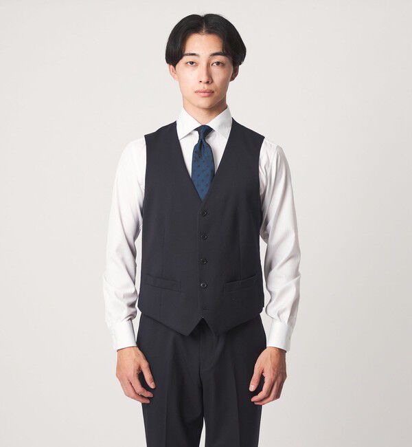 UNITED ARROWS green label relaxing「A+ TWPU サージ スリム 5B セットアップベスト」|スーツ|