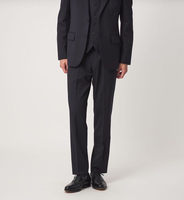 UNITED ARROWS green label relaxing「A+ TWPU サージ スリム アジャスター NP スラックス セットアップパンツ -ストレッチ-」|スラックス|NAVY