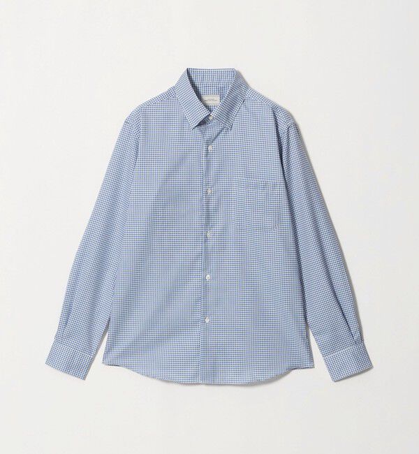 UNITED ARROWS green label relaxing「エブリット コットンオックス ギンガムチェック スナップ ボタンダウン シャツ -イージーアイロン-」|シャツ・ブラウス|