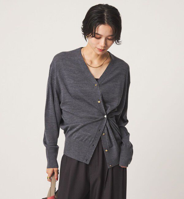 UNITED ARROWS green label relaxing「エブリニット 2WAY Vネック カーディガン」|カーディガン|