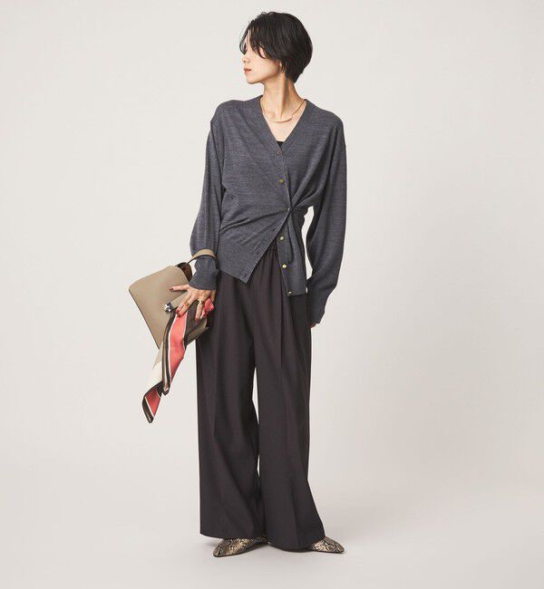 UNITED ARROWS green label relaxing「エブリニット 2WAY Vネック カーディガン」|カーディガン|