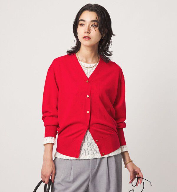 UNITED ARROWS green label relaxing「エブリニット 2WAY Vネック カーディガン」|カーディガン|