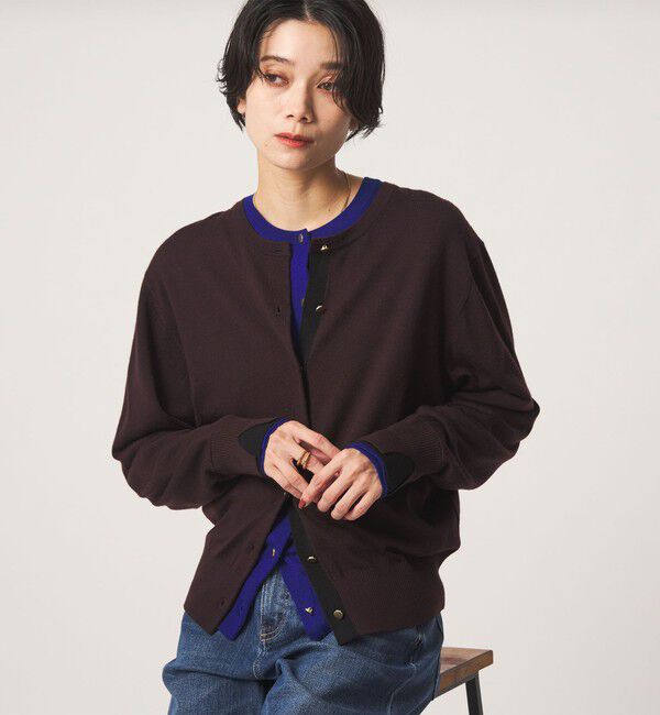 UNITED ARROWS green label relaxing「エブリニット 2WAY クルーネック カーディガン」|カーディガン|
