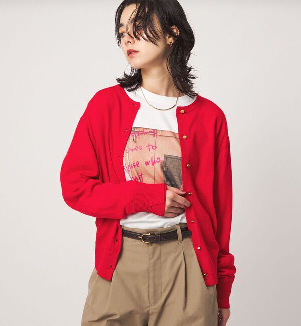 UNITED ARROWS green label relaxing「エブリニット 2WAY クルーネック カーディガン」|カーディガン|