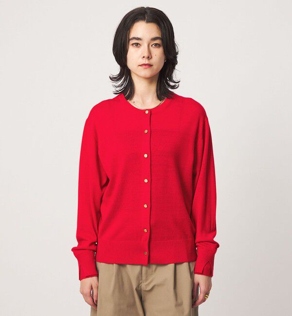 UNITED ARROWS green label relaxing「エブリニット 2WAY クルーネック カーディガン」|カーディガン|