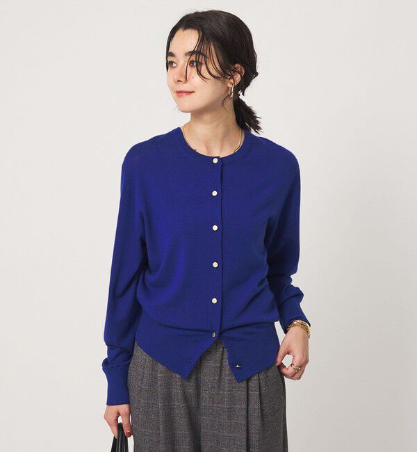 UNITED ARROWS green label relaxing「エブリニット 2WAY クルーネック カーディガン」|カーディガン|