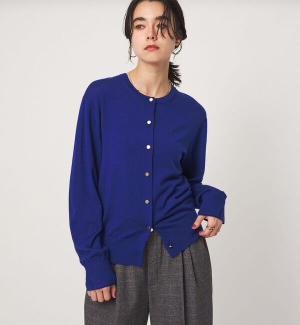 UNITED ARROWS green label relaxing「エブリニット 2WAY クルーネック カーディガン」|カーディガン|