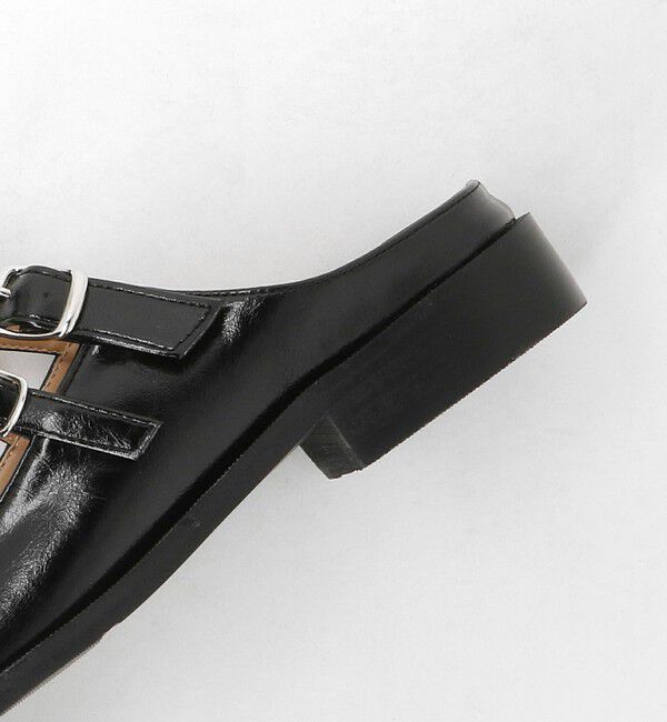 BEAUTY&YOUTH UNITED ARROWS「＜PAES＞ダブルバックル ミュール/ブラック」|サンダル|