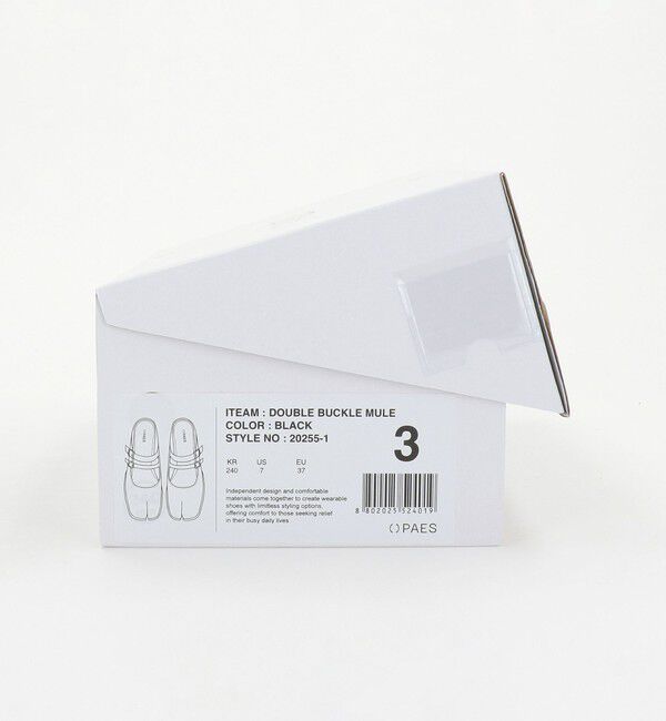 BEAUTY&YOUTH UNITED ARROWS「＜PAES＞ダブルバックル ミュール/ブラック」|サンダル|