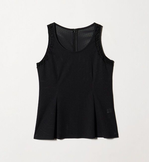ATTISESSION「＜ATTISESSION＞メッシュ レース ノースリーブ トップス」|シャツ・ブラウス|