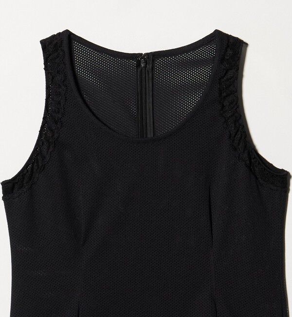 ATTISESSION「＜ATTISESSION＞メッシュ レース ノースリーブ トップス」|シャツ・ブラウス|
