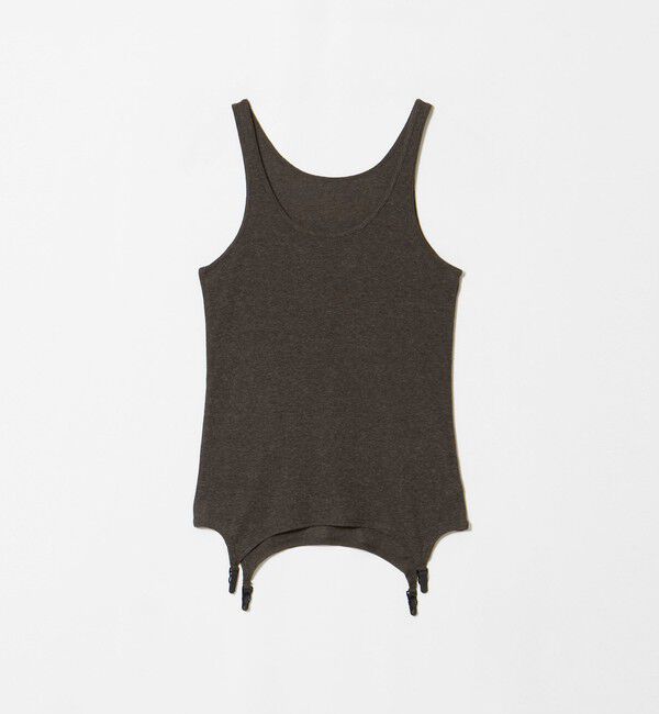 ATTISESSION「＜ATTISESSION＞フライス ガーター タンクトップ」|Tシャツ・カットソー|