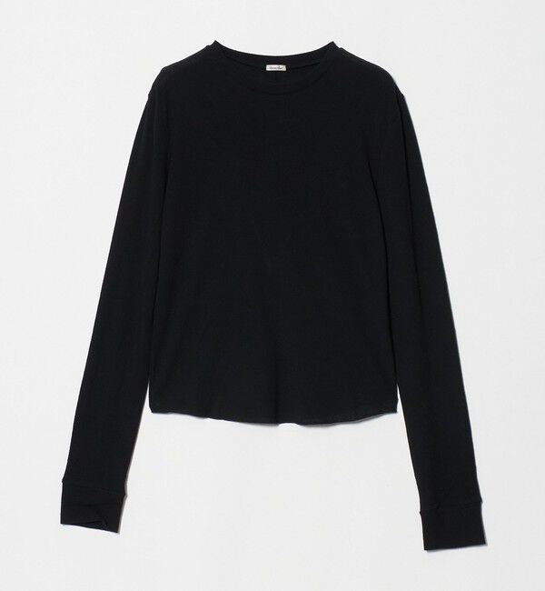 STEVEN ALAN「＜Steven Alan＞コットン ロングスリーブ Tシャツ」|Tシャツ・カットソー|BLACK