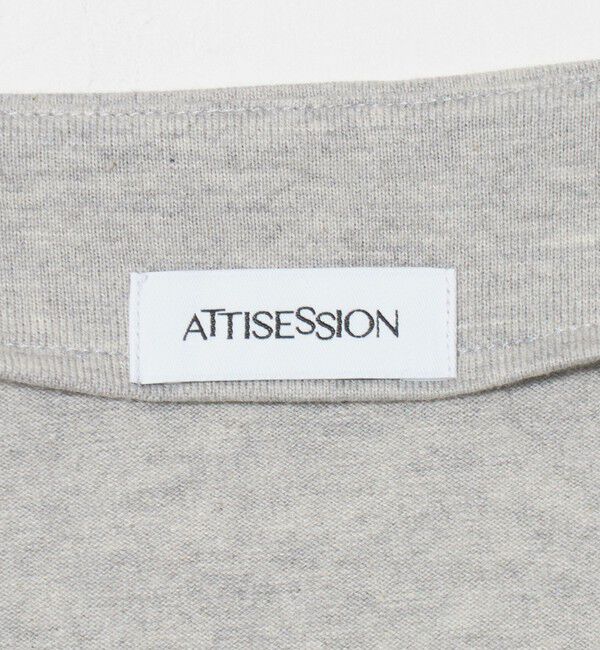 ATTISESSION「＜ATTISESSION＞ドレープ ロングスリーブトップス」|Tシャツ・カットソー|