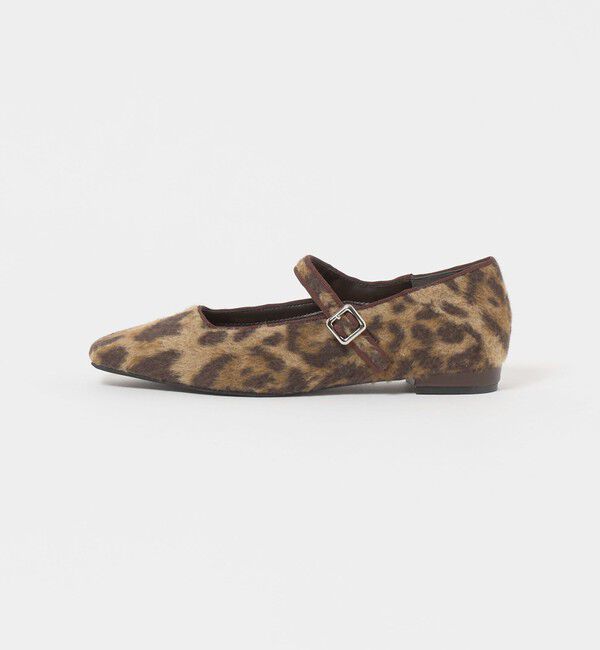 BEAUTY&YOUTH UNITED ARROWS「レオパード メリージェーン フラットシューズ」|ローファー|MD.BROWN