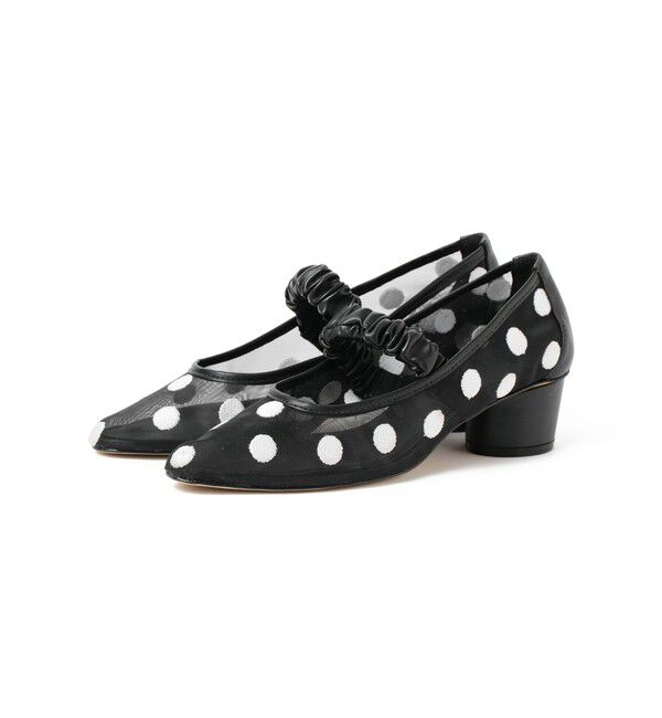 Ray BEAMS 「 ドット メッシュ パンプス」|パンプス|