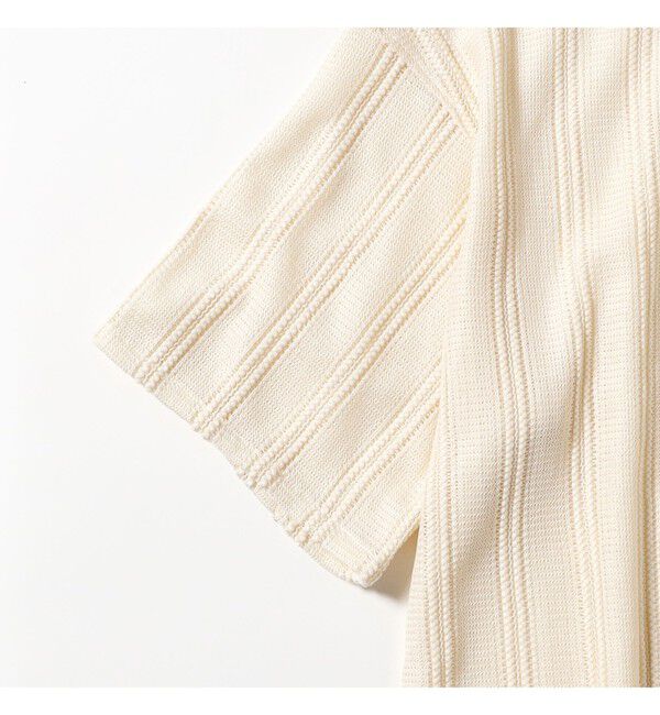 BEAMS「ショート メッシュ オープンカラーシャツ【ワイドショートフィット】」|シャツ・ブラウス|