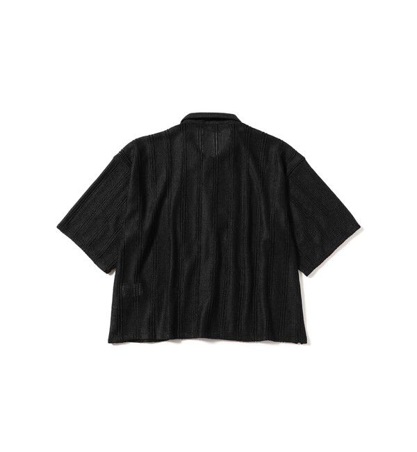 BEAMS「ショート メッシュ オープンカラーシャツ【ワイドショートフィット】」|シャツ・ブラウス|
