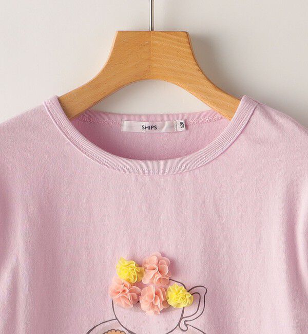SHIPS KIDS「SHIPS KIDS:80～90cm / アフタヌーンティー モチーフ 長袖 TEE」|Tシャツ・カットソー|